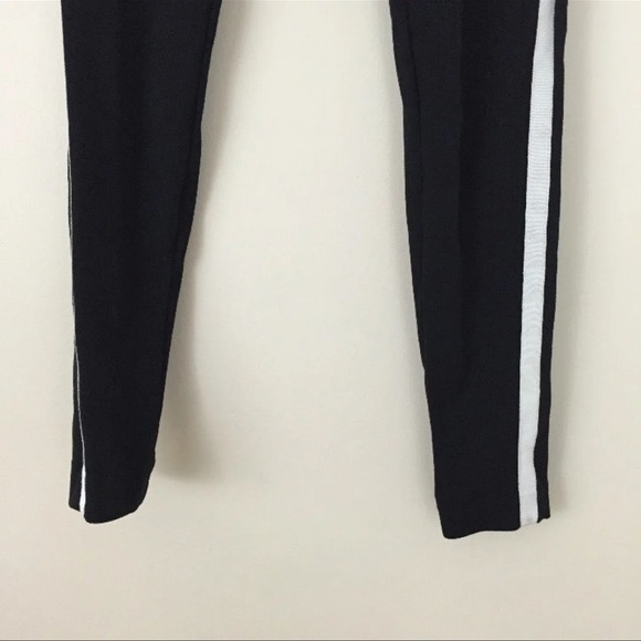 LOFT Black White Side Stripe Skinny Leg Jegging Pants - Picture 4 of 10